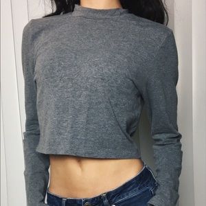 Long sleeve crop top